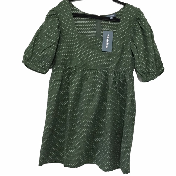 ModCloth Sunset Soiree green Dress sz10&12 D149/50 - Picture 3 of 11